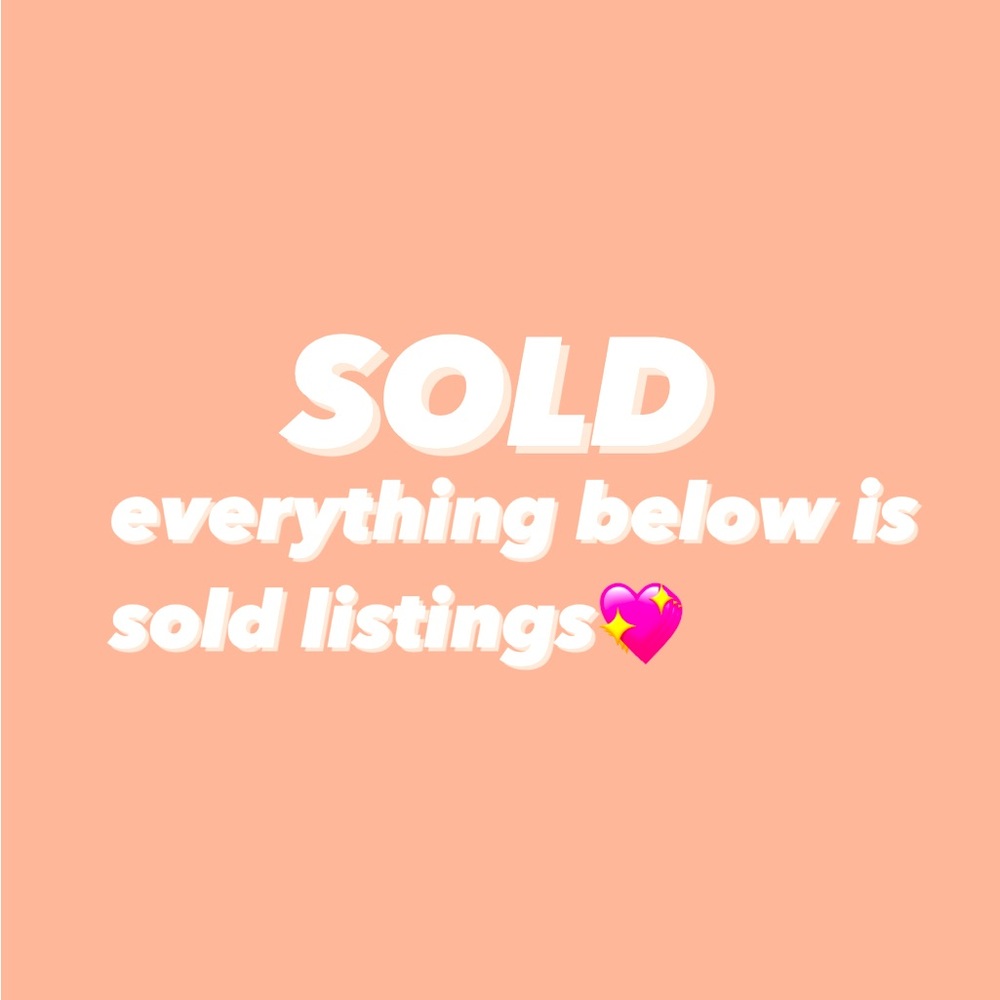everything below is sold🤍